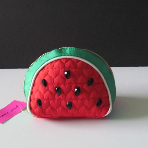 Betsey Johnson Quilted Watermelon Makeup Bag - NWT